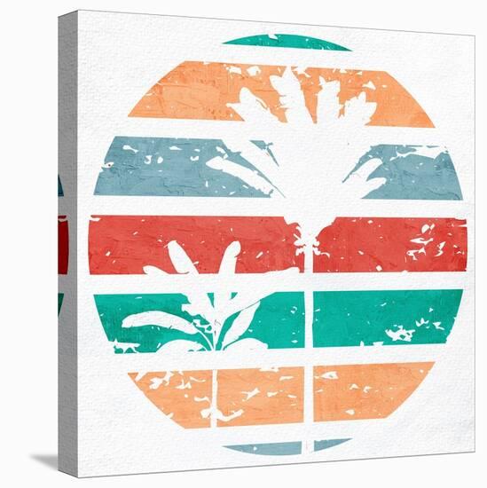 Retro Palm 1-Ann Bailey-Stretched Canvas