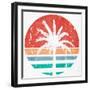 Retro Palm 2-Ann Bailey-Framed Art Print