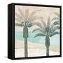 Retro Palms I-Flora Kouta-Framed Stretched Canvas