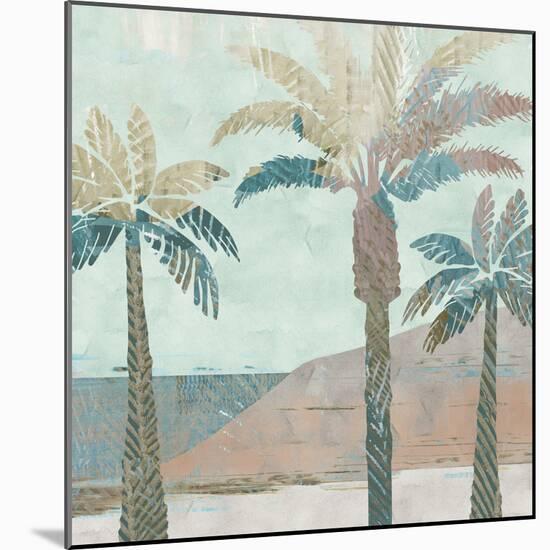 Retro Palms III-Flora Kouta-Mounted Art Print