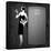 Retro Party Background with Beautiful Girl of 1920s Style-incomible-Framed Stretched Canvas