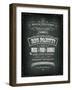 Retro Party Invitation on Chalkboard-Benchart-Framed Art Print