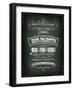 Retro Party Invitation on Chalkboard-Benchart-Framed Art Print