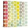 Retro Pattern of Geometric Hexagon Shapes-Little_cuckoo-Stretched Canvas