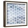Retro Pattern of Geometric Hexagon Shapes-Little_cuckoo-Framed Art Print