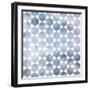 Retro Pattern of Geometric Hexagon Shapes-Little_cuckoo-Framed Art Print