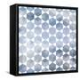 Retro Pattern of Geometric Hexagon Shapes-Little_cuckoo-Framed Stretched Canvas