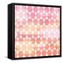 Retro Pattern of Geometric Shapes-Little_cuckoo-Framed Stretched Canvas