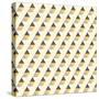 Retro Pattern of Geometric Shapes-Little_cuckoo-Stretched Canvas