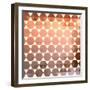 Retro Pattern of Geometric Shapes-Little_cuckoo-Framed Art Print