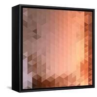 Retro Pattern of Geometric Shapes-Little_cuckoo-Framed Stretched Canvas