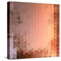 Retro Pattern of Geometric Shapes-Little_cuckoo-Stretched Canvas