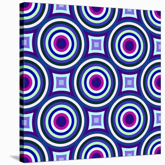 Retro Pattern-kgtoh-Stretched Canvas