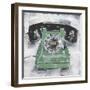 Retro Phone III-Ethan Harper-Framed Art Print