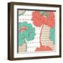 Retro Poppy-NuDesign-Framed Art Print