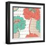 Retro Poppy-NuDesign-Framed Art Print