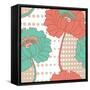 Retro Poppy-NuDesign-Framed Stretched Canvas