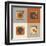 Retro Record Player Icons-YasnaTen-Framed Art Print