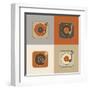 Retro Record Player Icons-YasnaTen-Framed Art Print