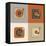 Retro Record Player Icons-YasnaTen-Framed Stretched Canvas