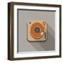 Retro Record Player Icons-YasnaTen-Framed Art Print