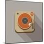 Retro Record Player Icons-YasnaTen-Mounted Art Print