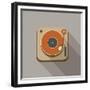 Retro Record Player Icons-YasnaTen-Framed Premium Giclee Print