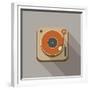 Retro Record Player Icons-YasnaTen-Framed Premium Giclee Print