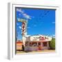 Retro Restaurant Sign in America-Salvatore Elia-Framed Photographic Print