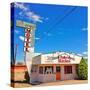 Retro Restaurant Sign in America-Salvatore Elia-Stretched Canvas