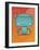 Retro Robot Aqua-Craig Snodgrass-Framed Giclee Print