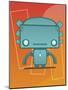 Retro Robot Aqua-Craig Snodgrass-Mounted Giclee Print