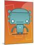 Retro Robot Aqua-Craig Snodgrass-Mounted Giclee Print