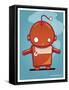 Retro Robot Orange-Craig Snodgrass-Framed Stretched Canvas