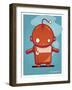 Retro Robot Orange-Craig Snodgrass-Framed Giclee Print