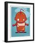 Retro Robot Orange-Craig Snodgrass-Framed Giclee Print