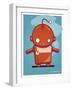 Retro Robot Orange-Craig Snodgrass-Framed Giclee Print