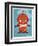 Retro Robot Orange-Craig Snodgrass-Framed Giclee Print