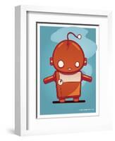 Retro Robot Orange-Craig Snodgrass-Framed Giclee Print