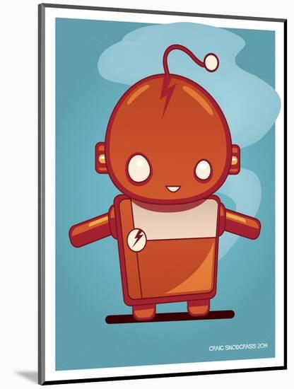 Retro Robot Orange-Craig Snodgrass-Mounted Giclee Print