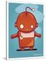 Retro Robot Orange-Craig Snodgrass-Stretched Canvas