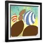 retro rocks Three-Jan Weiss-Framed Art Print