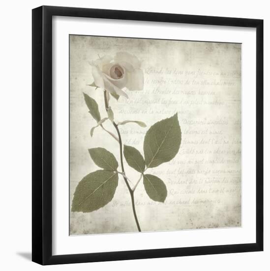 Retro Rose-null-Framed Art Print