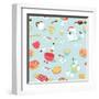 Retro Seamless Kitchen Pattern. Vector Illustration-Alisa Foytik-Framed Art Print