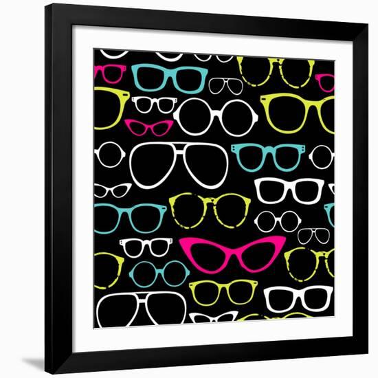 Retro Seamless Spectacles-Alisa Foytik-Framed Art Print