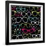 Retro Seamless Spectacles-Alisa Foytik-Framed Art Print