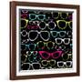 Retro Seamless Spectacles-Alisa Foytik-Framed Art Print