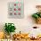 Retro Set Of Food Pictogram, Icons And Symbols-Lukeruk-Art Print displayed on a wall