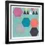 Retro Shape-Sheldon Lewis-Framed Art Print