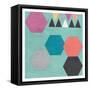 Retro Shape-Sheldon Lewis-Framed Stretched Canvas